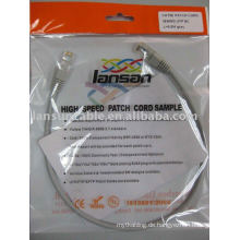 Cat5e UTP / FTP 26AWG (7 * 0.16mm) Patchkabel UL List Pass Fluke Test RJ45 vergoldet 3U &quot;/ 50U&quot;